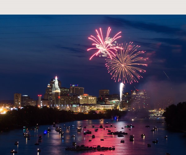 Fireworks on the Connecticut Riverfront